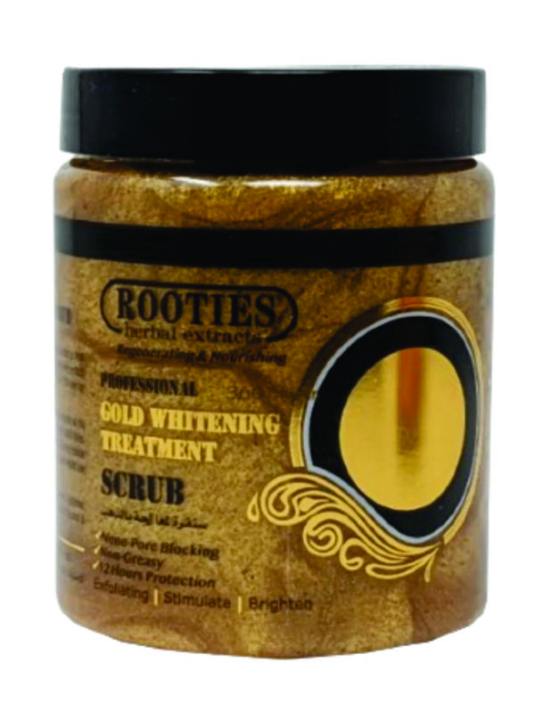 Gold whitening treatment scrub