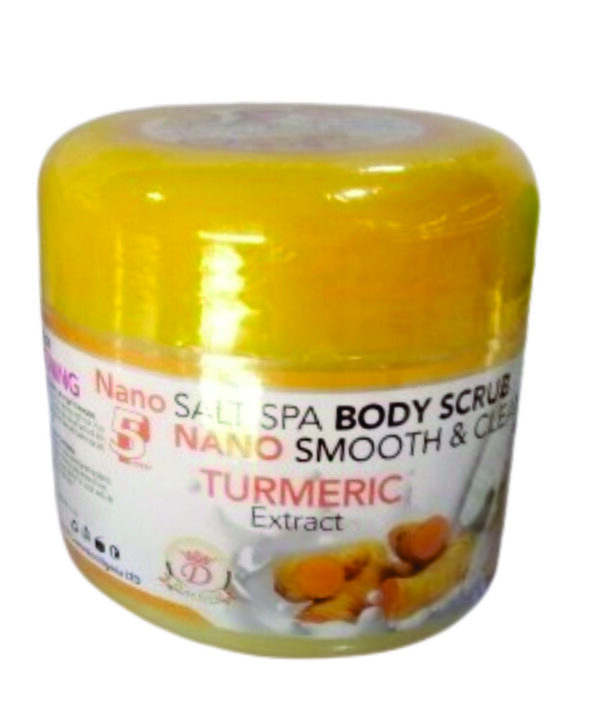 Nano salt spa body scrub turmeric extract