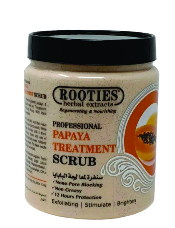 Professional papaya treatment scrub