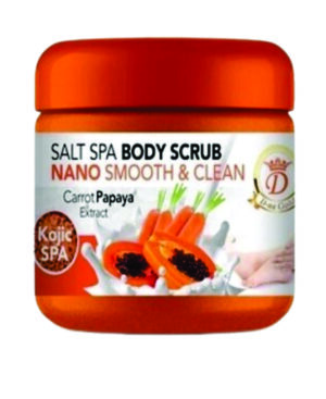 Salt spa body scrub smooth and clean carrot papaya