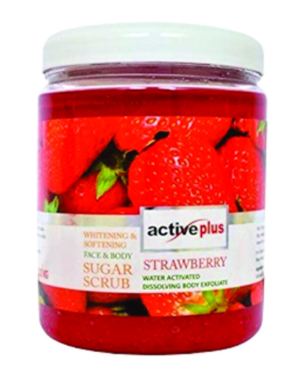 active plus sugar scrub strawberry