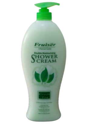 fruiser double moisturising showe cream green tea