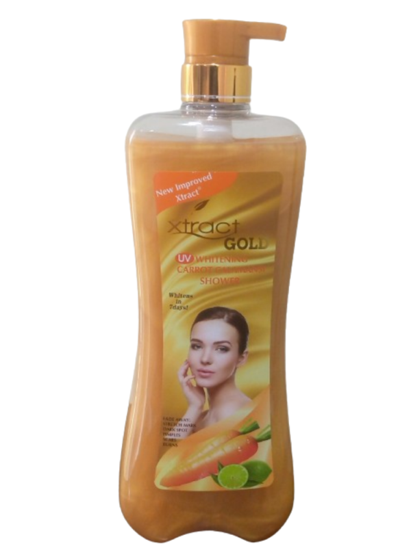 xtract gold uv whitening carrot calamansi shower